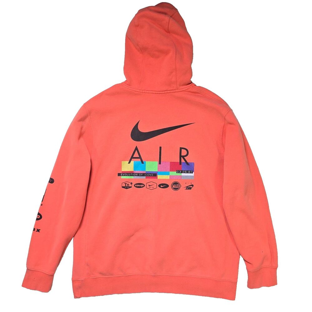 Nike Air Max Revolution Y2K Swoosh Spellout Double Sided Art Size XL Hoodie